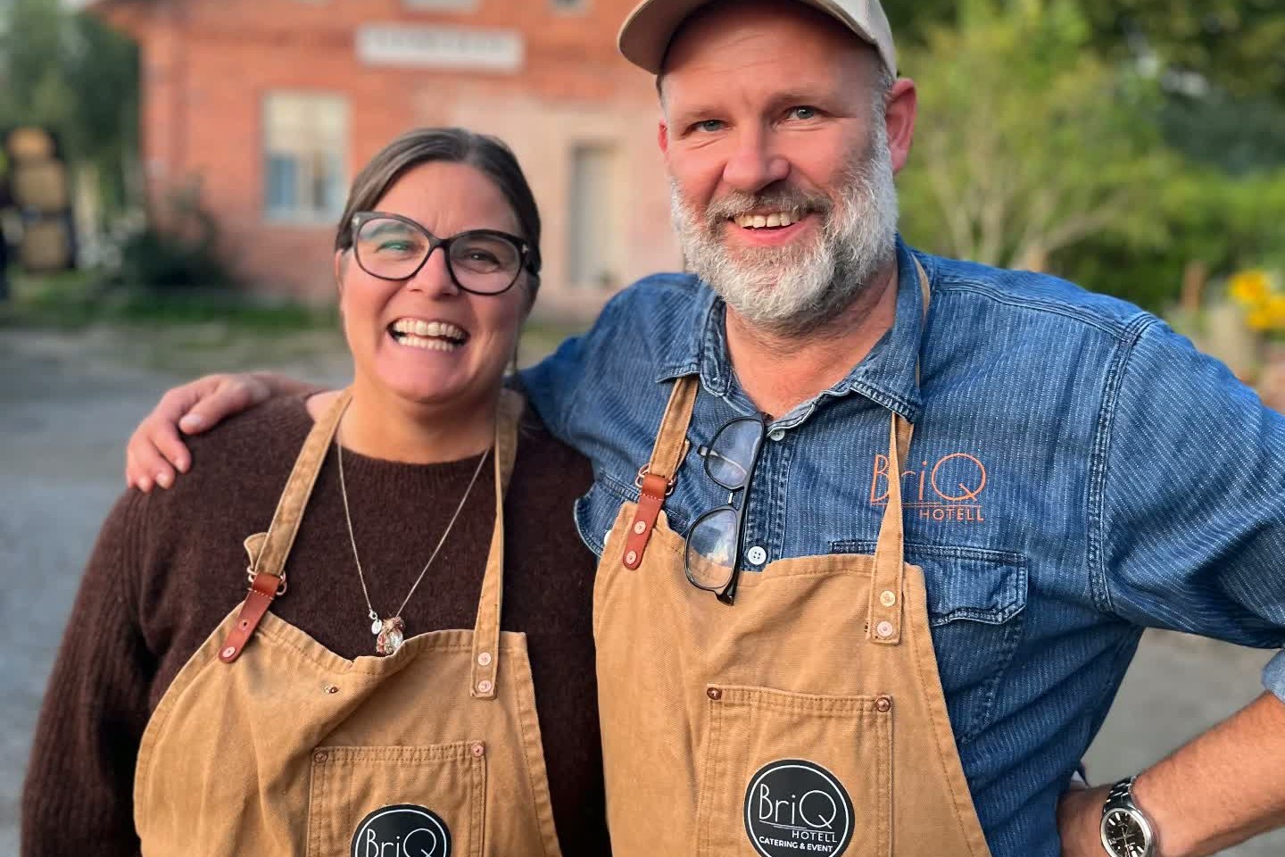 Malin och Magnus Johansson från BriQ Catering